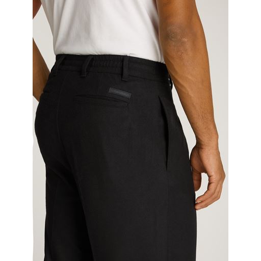 Calvin Klein Wool Wide Leg Bukser, Ck Black, W36/L32