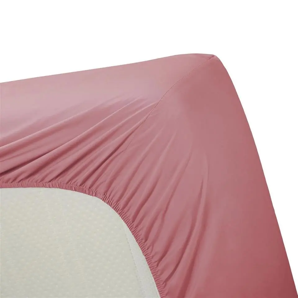 Ambiante Hoeslaken Katoen Roze- 1-persoons (70x200 cm)
