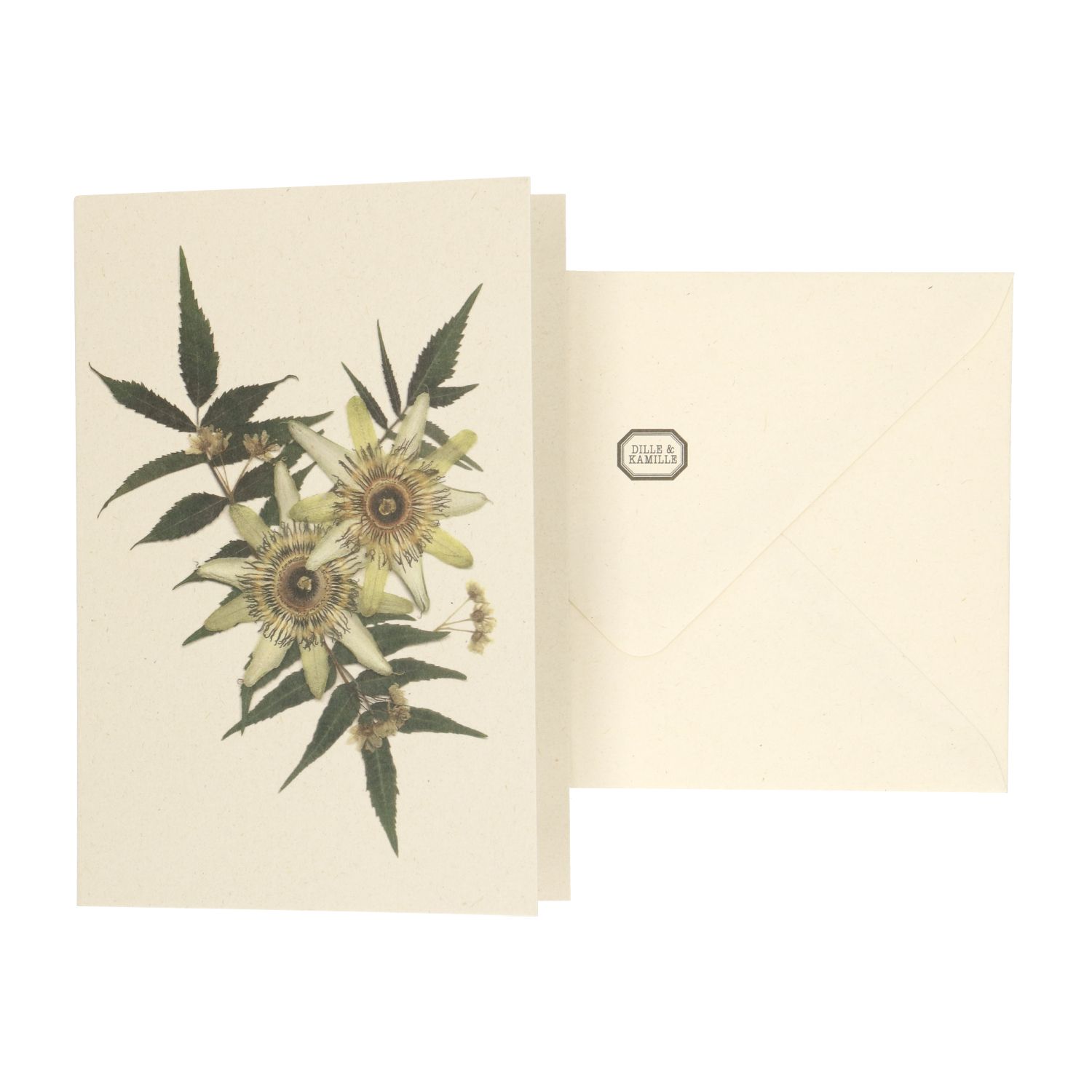 Kaart met envelop, passiebloem