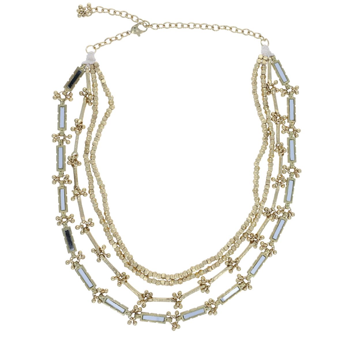 Collier indien multi rangs Meera - Mariage Indien Pondie Chérie