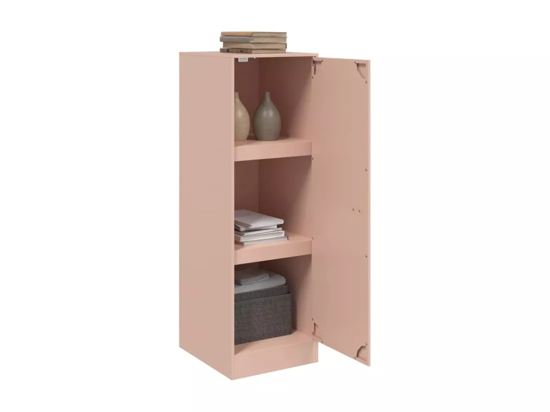 Buffet rose 34,5x39x107 cm acier