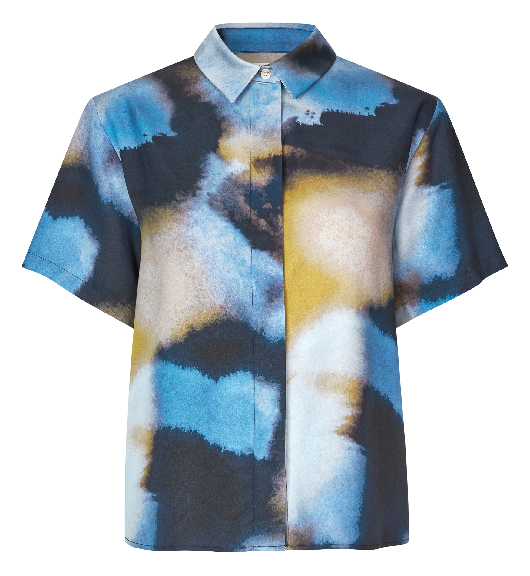 MINA - Chemise ample col classique | Multicolore