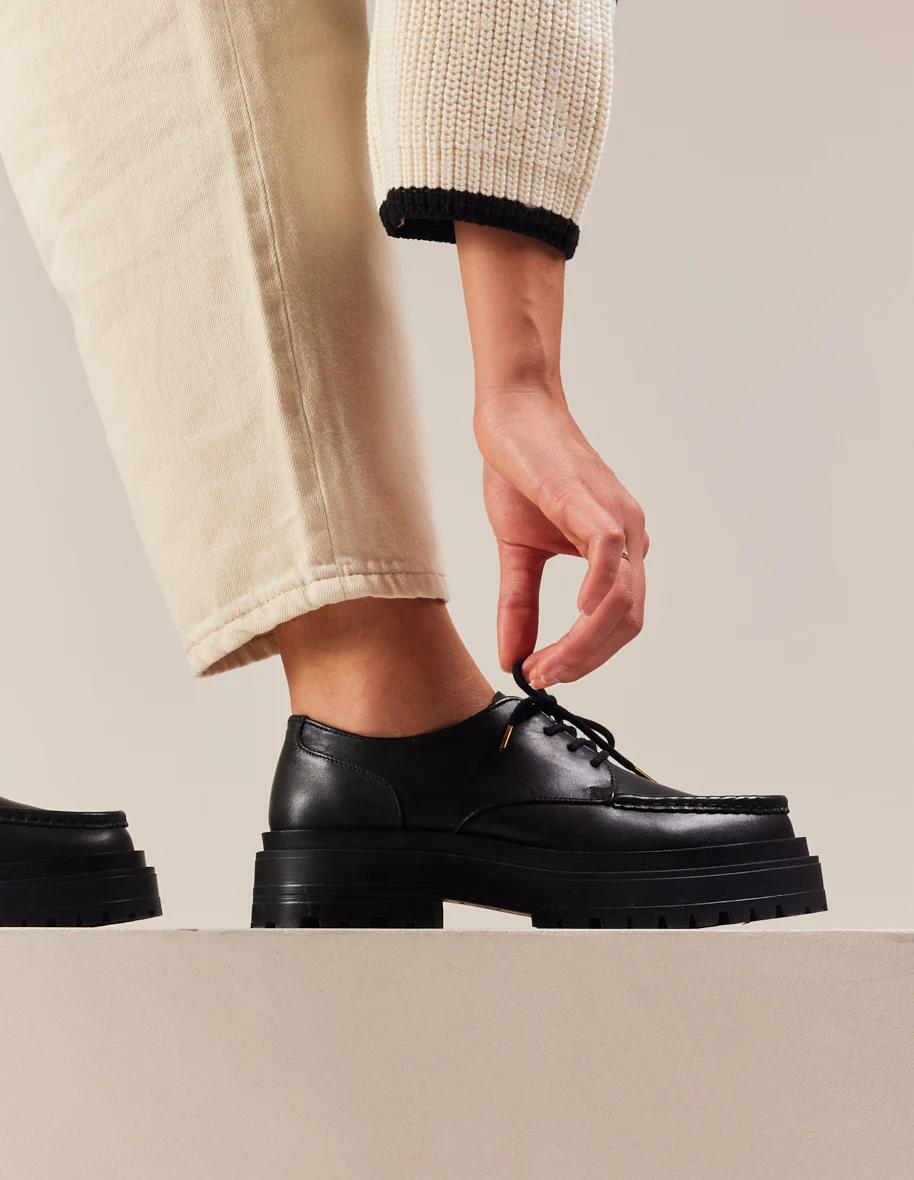 Derbies Madeline - Cuir noir
