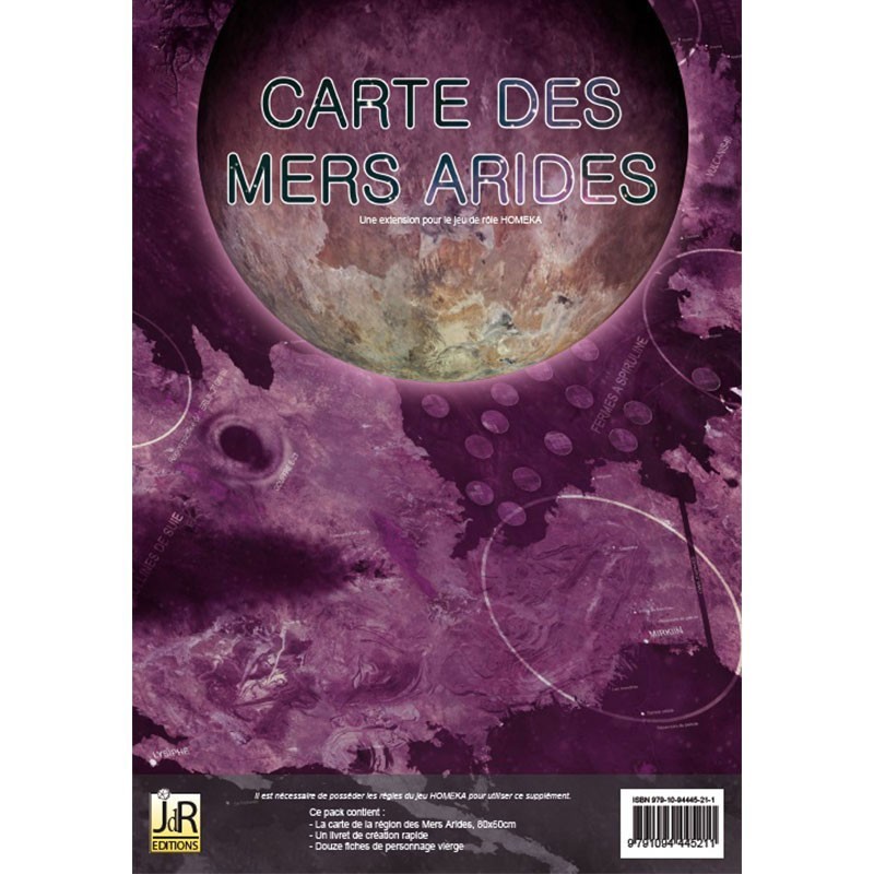 Homeka - Carte des Mers Arides