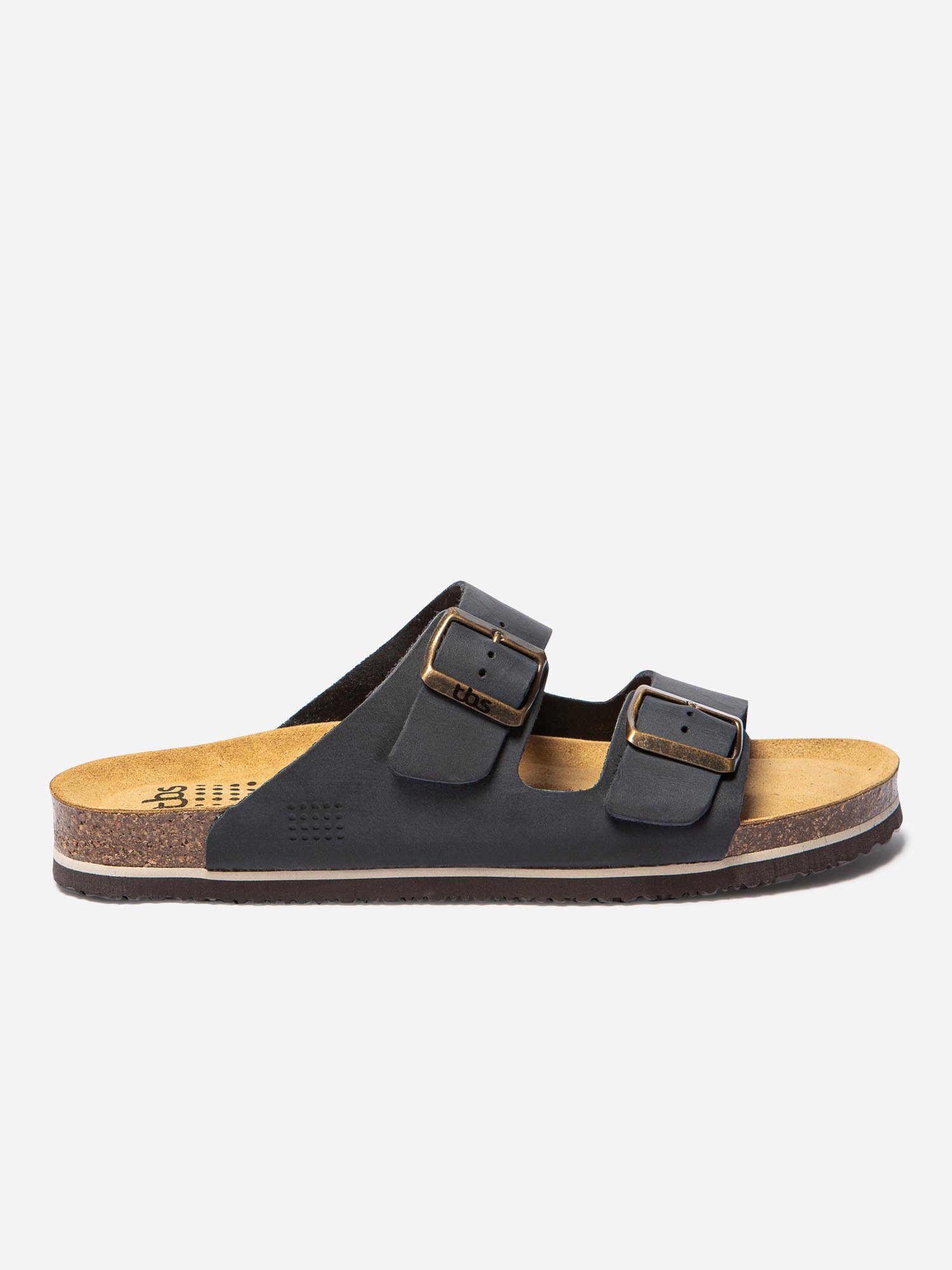 Mules Homme Casual Cuir Marine