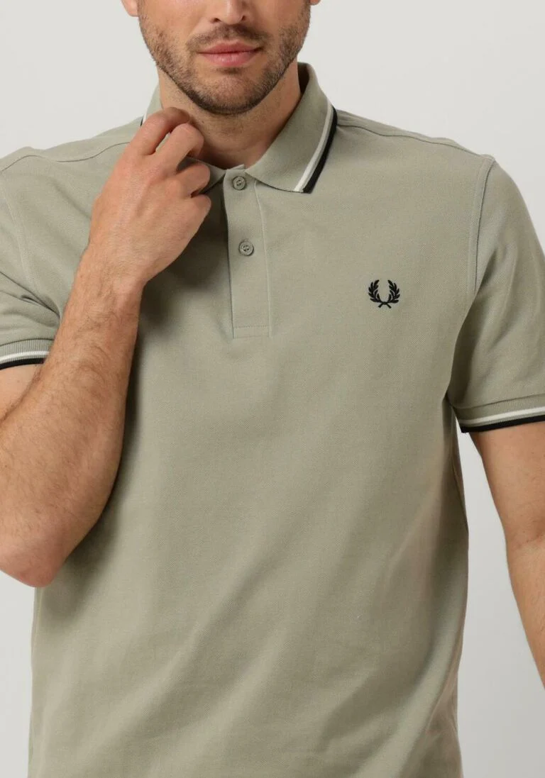 FRED PERRY groene fred perry polo twin tipped fred perry shirt