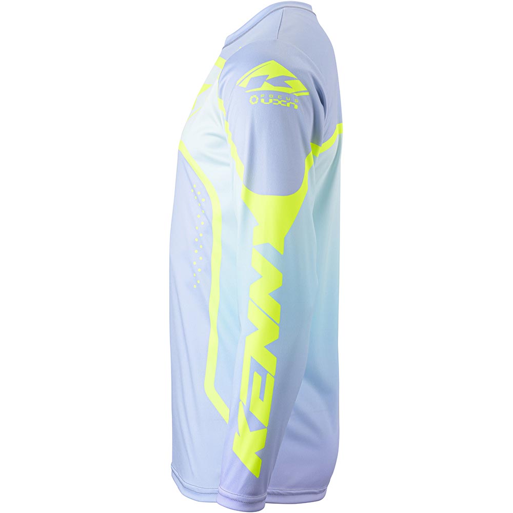 Kenny - Maillot Track Focus - 2024 Gris Clair / Blanc / Jaune