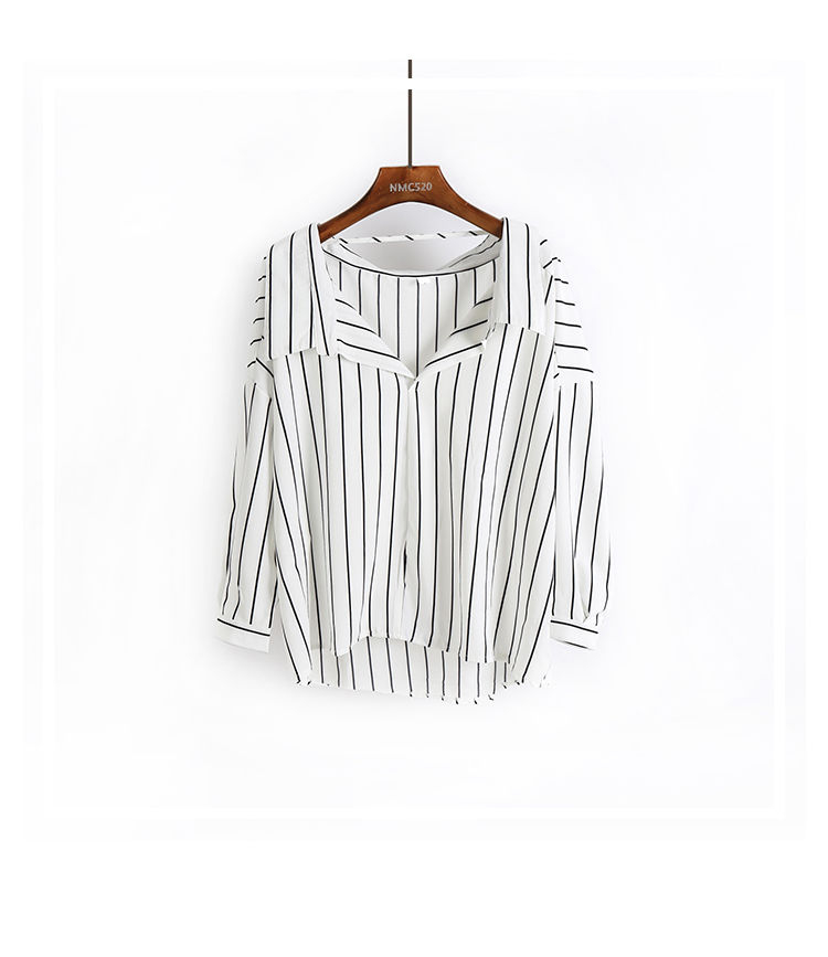 Lemongrass - Gestreepte blouse met lage rug