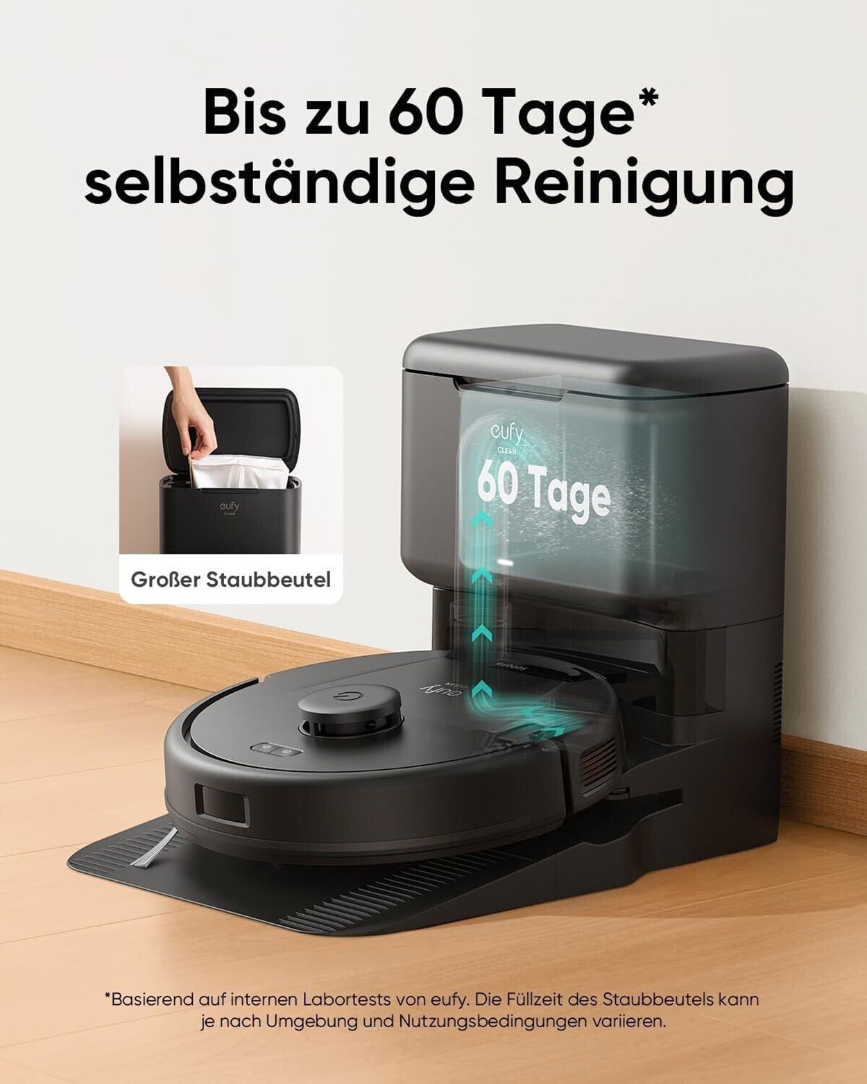 Eufy L60 Hybrid SES EU Version schwarz Wischroboter