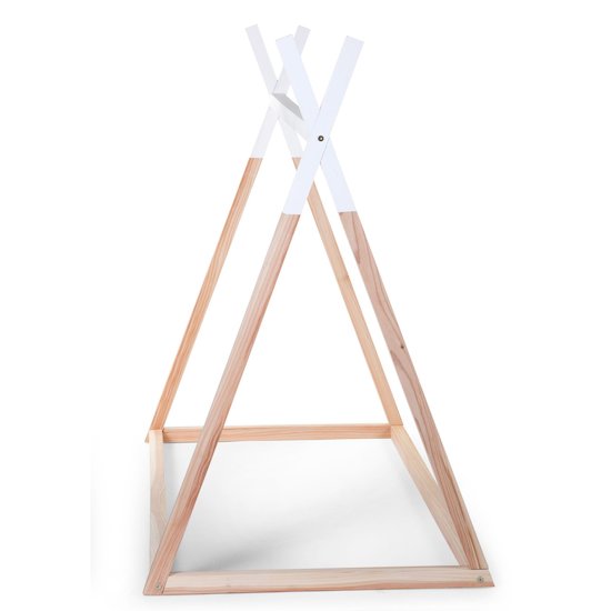 Tipi lit cabane 70x140   Naturel/Blanc        de               Childhome