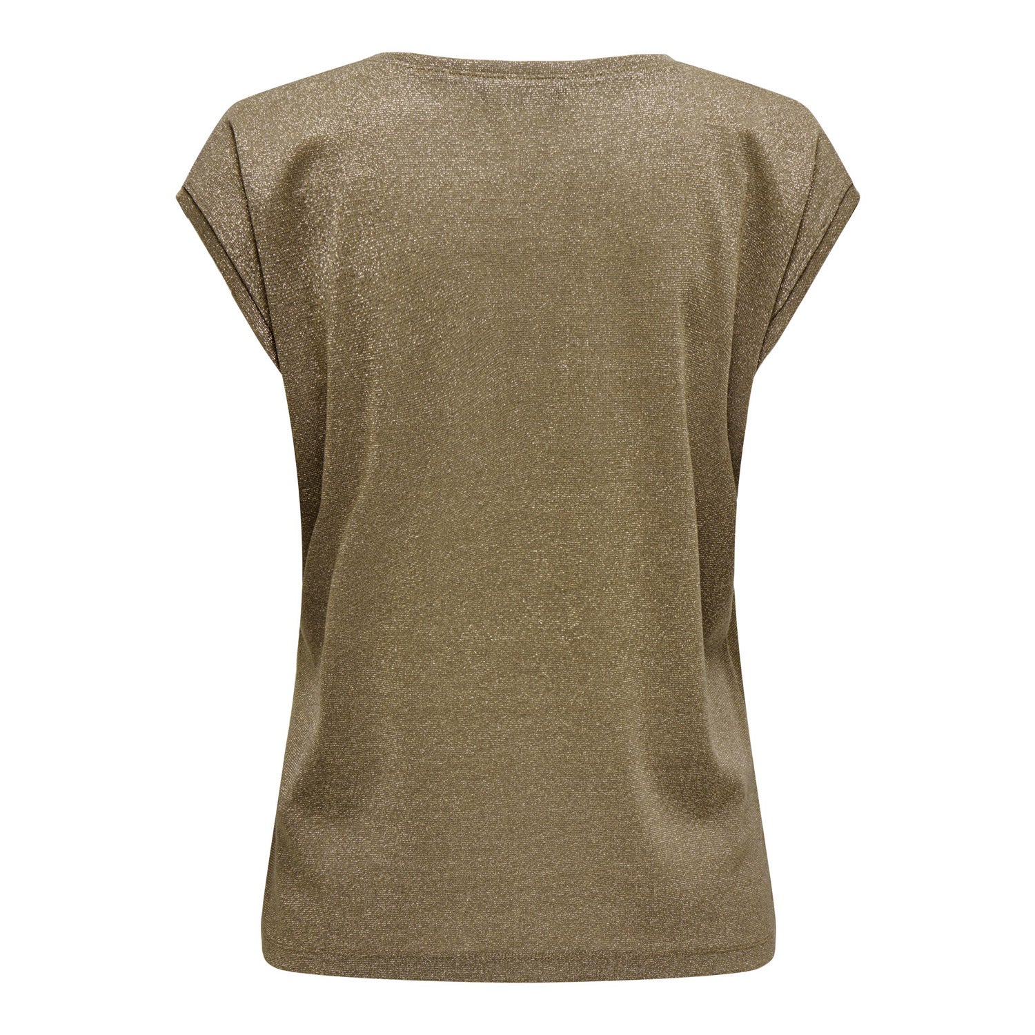 ONLY  Silvery V-Neck Lurex Top