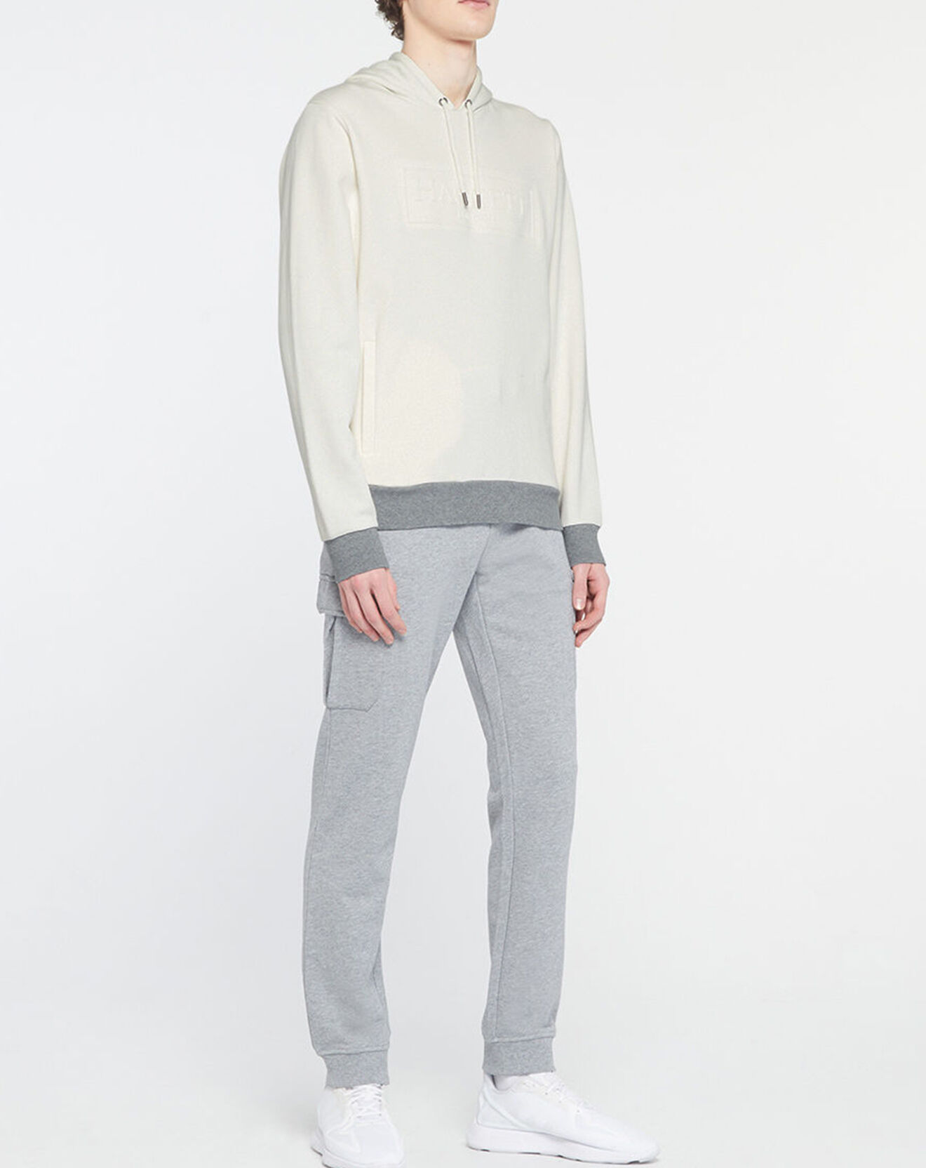 Hackett London Sweat à capuche blanc