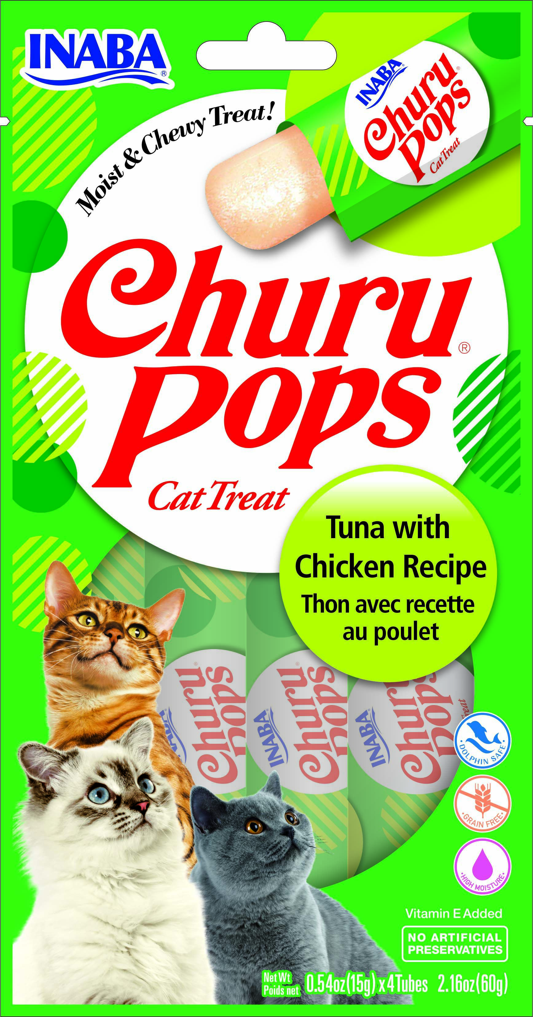 Inaba Churu Pops - Kattensnack - 60 Gram - kip, tonijn
