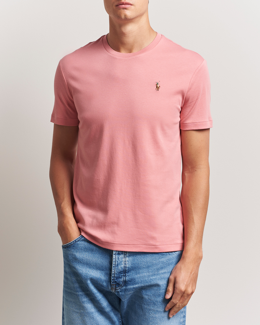 Polo Ralph Lauren Luxury Pima Cotton Crew Neck T-Shirt Desert Rose