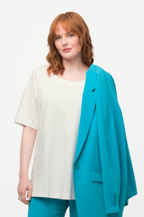 T-Shirt, A-Linie, Rundhals, Halbarm, Pima Cotton