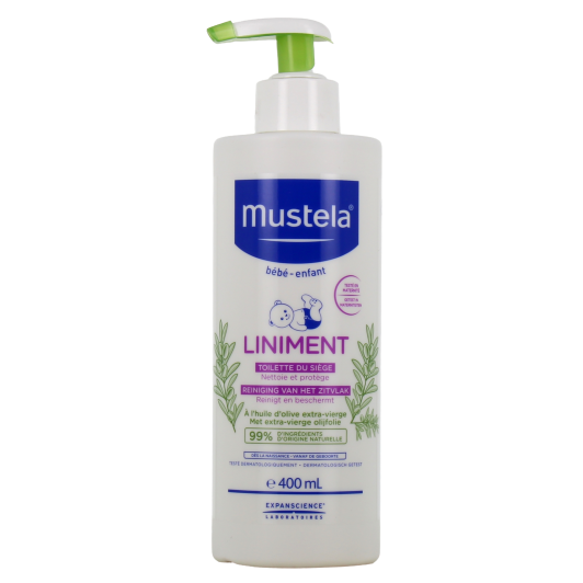 Liniment Mustela - Soin pour le change et toilette du siège de bébé