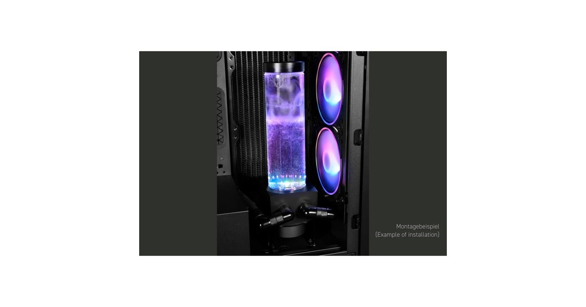 AlphacoolCore 200 Aurora D5/VPP reservoir with VPP655 PWM pump pomp  (RGB)