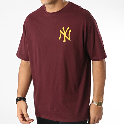 Tee Shirt Large Essentials New York Yankees Bordeaux