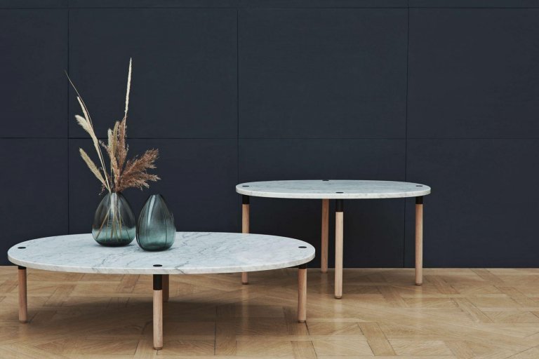 Bolia Tuk salontafel large H27 zand Travertine