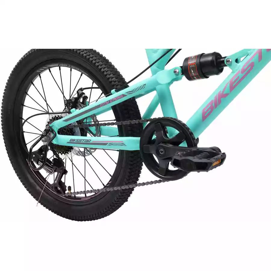 Bikestar Kinderrad Fully MTB Alu 20 Zoll türkis