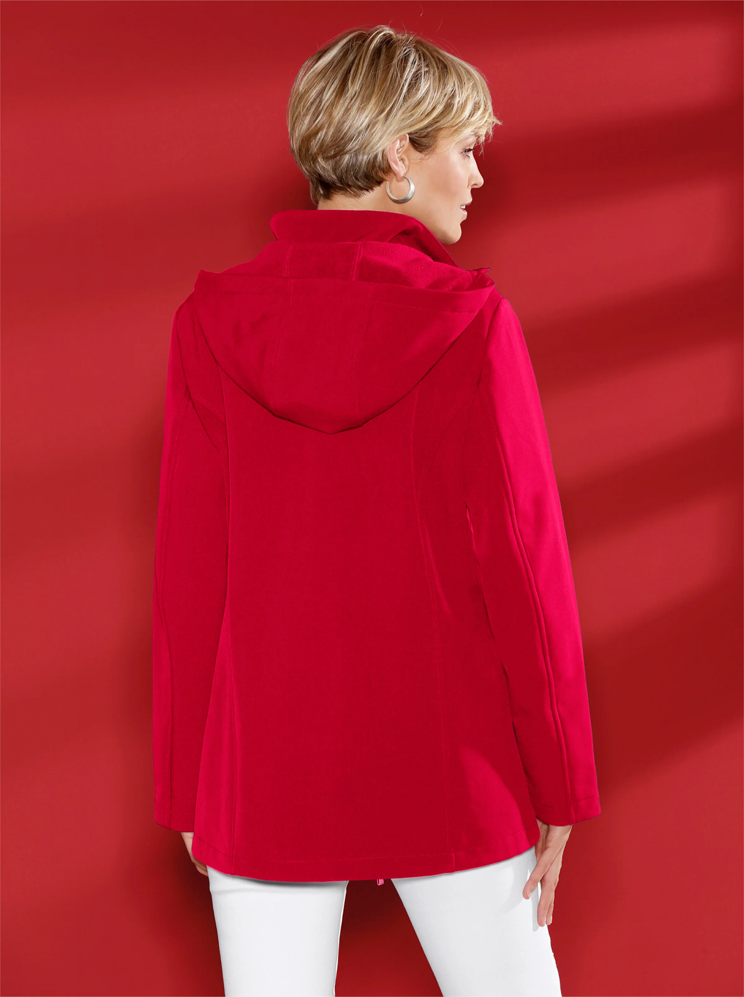 Softshelljacke in rot