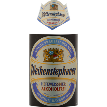 Weihenstephaner - Hefeweissbier Alcoholvrij - 0.5% - Fles - 500ML