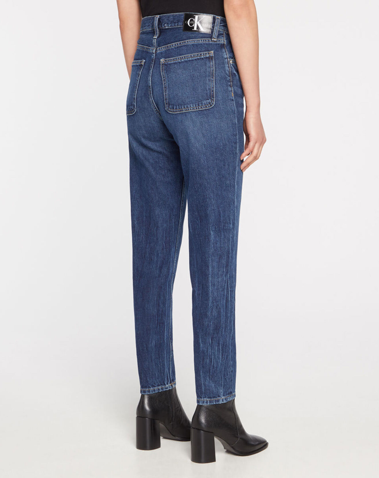 Calvin Klein Jeans Jean Mom Stone bleu