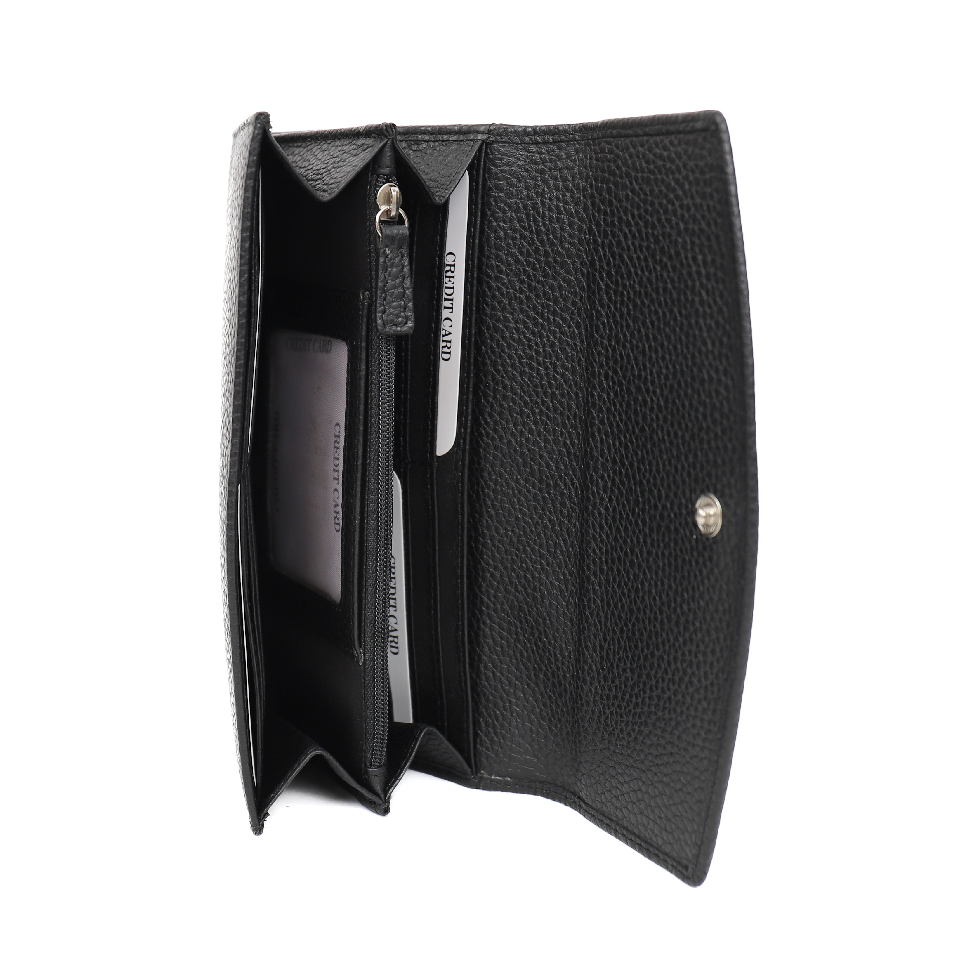 Overslag portemonnee 'Fem' Black Black