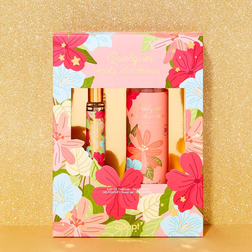 Quelques mots d'amour Coffret eau de parfum 30ml + gel douche 250 ml