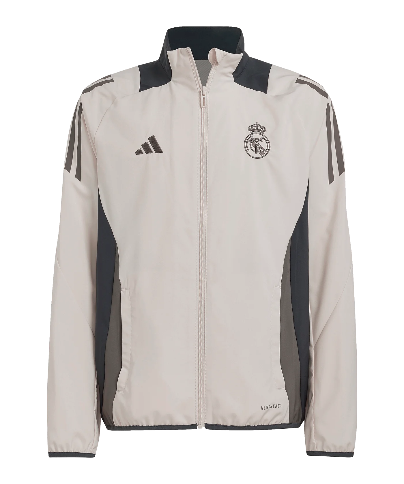 adidas Real Madrid Prematch Jacke Kids Grau