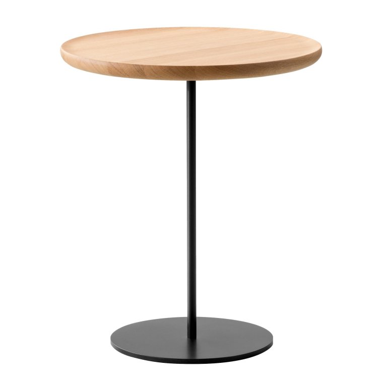 Fredericia Pal bijzettafel zwart onderstel 44 oak