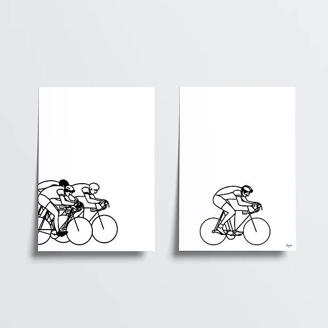 DUO D'AFFICHES CYCLISME
