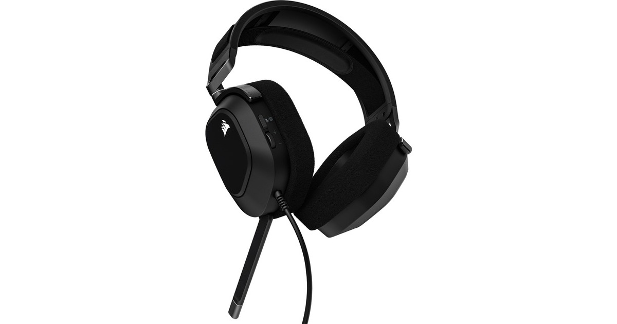CorsairHS80 RGB USB over-ear gaming headset  (Carbon, Pc)