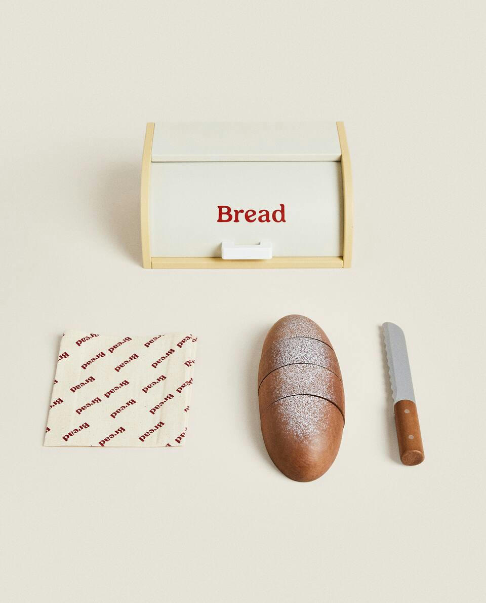 Conjunto de brinquedo de cesta de pão infantil