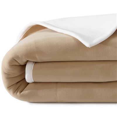 Couverture POLAIRE BICOLORE microfibre très chaude