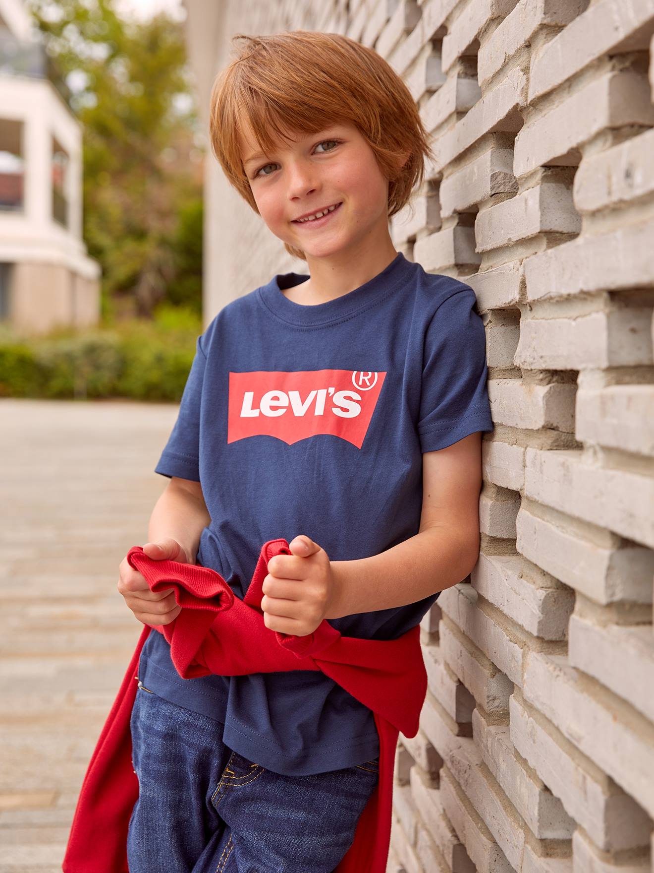 Camiseta Levi's Batwing, branca bebê
