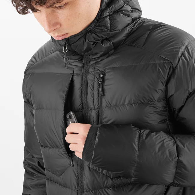 ELIXIR ULTRA DOWN  Doudoune à capuche pour homme DEEPBLACK