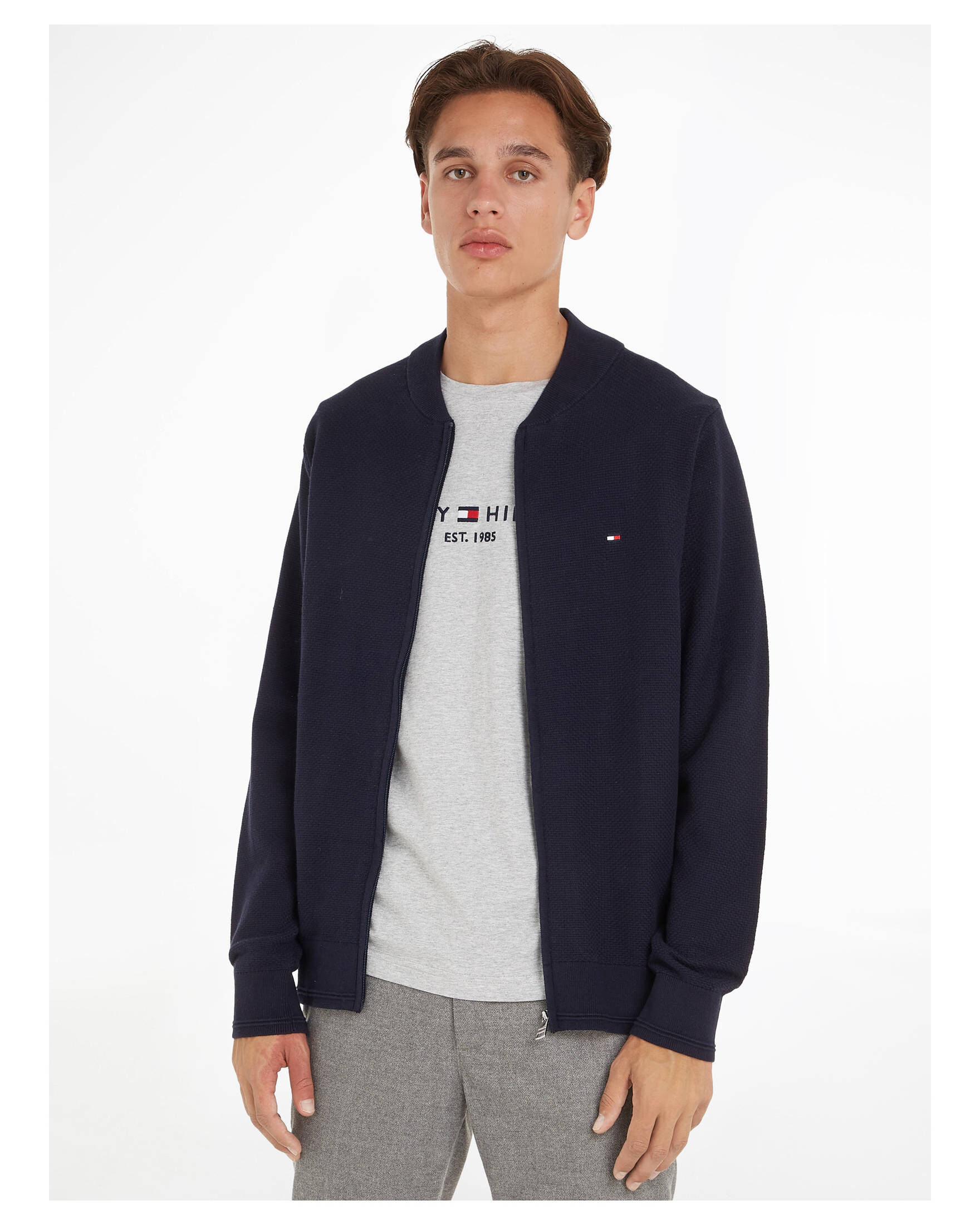 Tommy Hilfiger| Herren Strickjacke mit Reißverschluss
