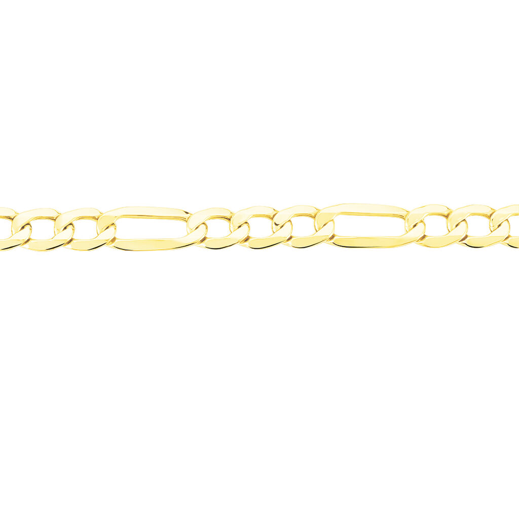 Bracelet Cameo Maille Alternee 1/3 Or Jaune