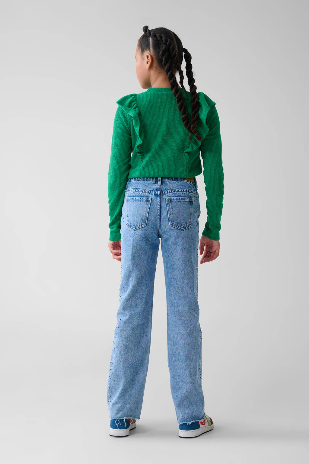 Shoeby longsleeve donkergroen