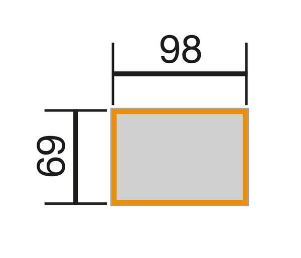 Weka Element-Hochbeet 669, ca. B100/H69/T71 cm