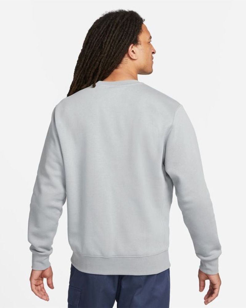 Sweat-shirt Nike Sportswear Club Fleece Gris Clair pour homme