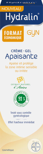 HydralinGyn Crème Gel Apaisante Apaise et Protège la Zone Intime 35g