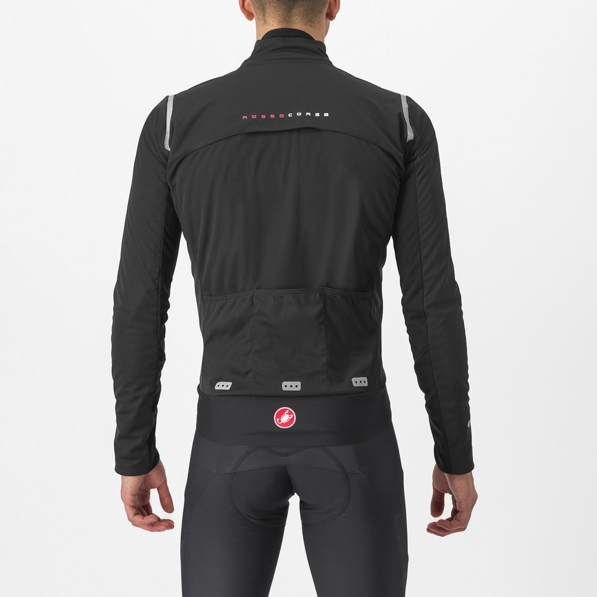 Castelli Alpha Doppio RoS Vinterjakke Sort/Sølv