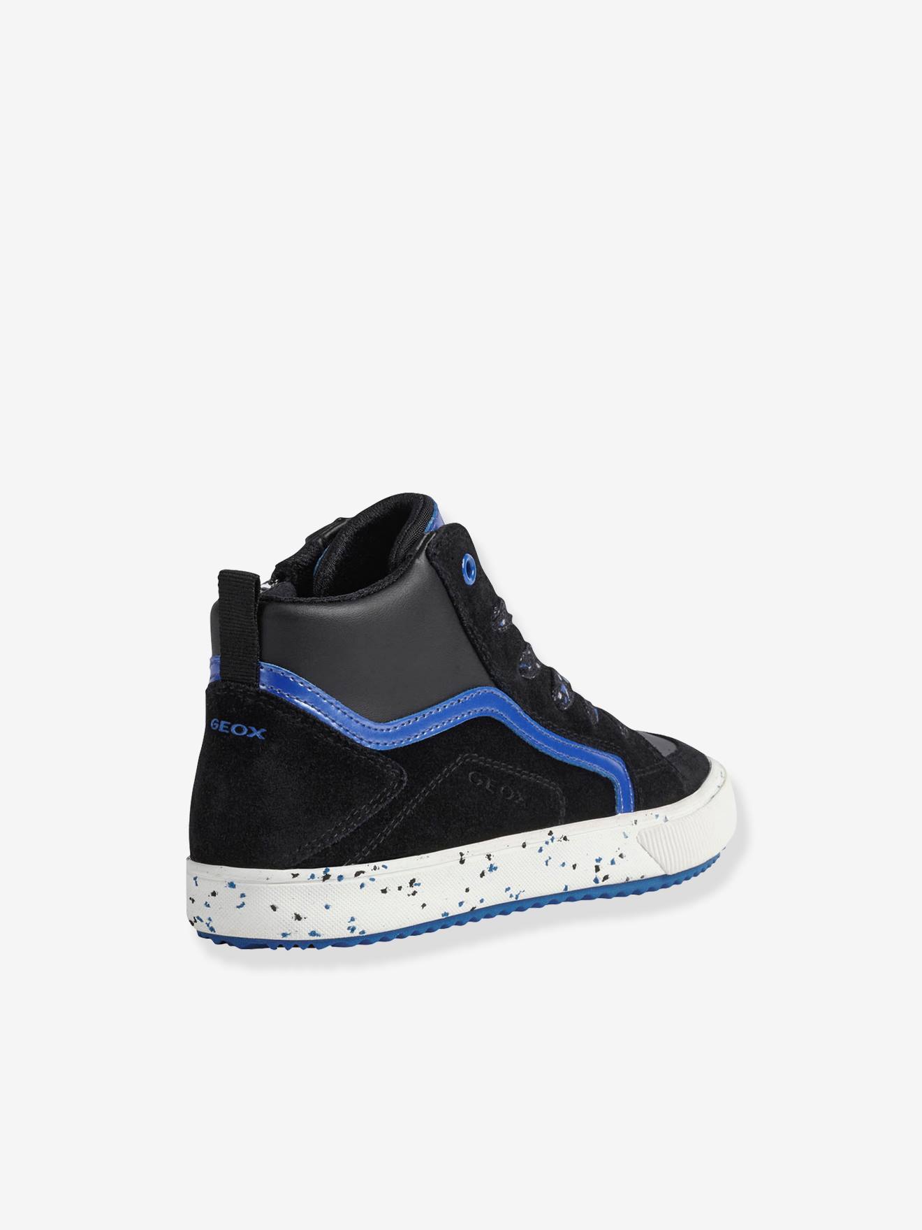 Tênis MID J Alonisso Boy GEOX®, preto médio, liso com estampas.
