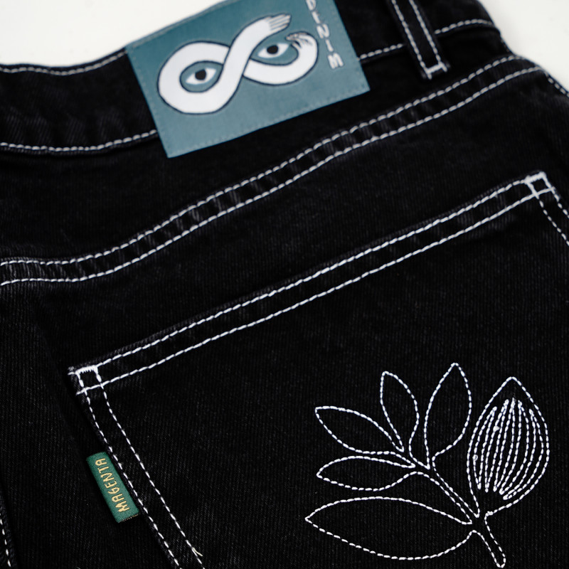 Short long en denim OG - Noir