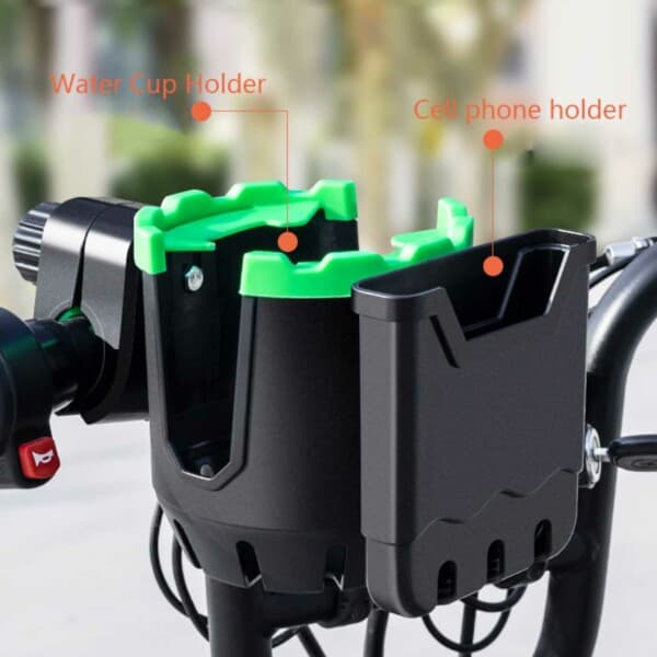 Sykkelmobilholder og flaskeholder - mobil og flaske