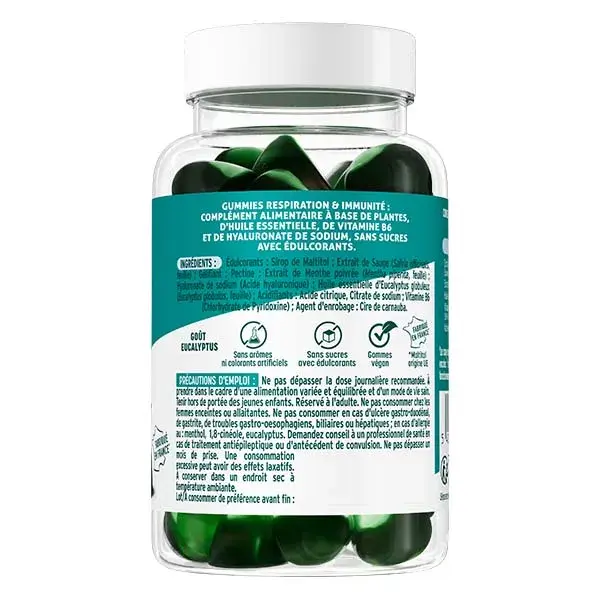 Valda Gummies Respiration & Immunité, Goût eucalyptus