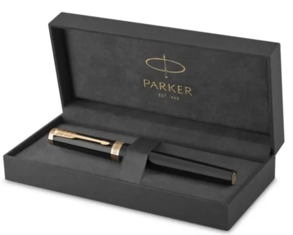 Parker 2182007, Clips, Kuglepen, Sort, 1 stk, Fin