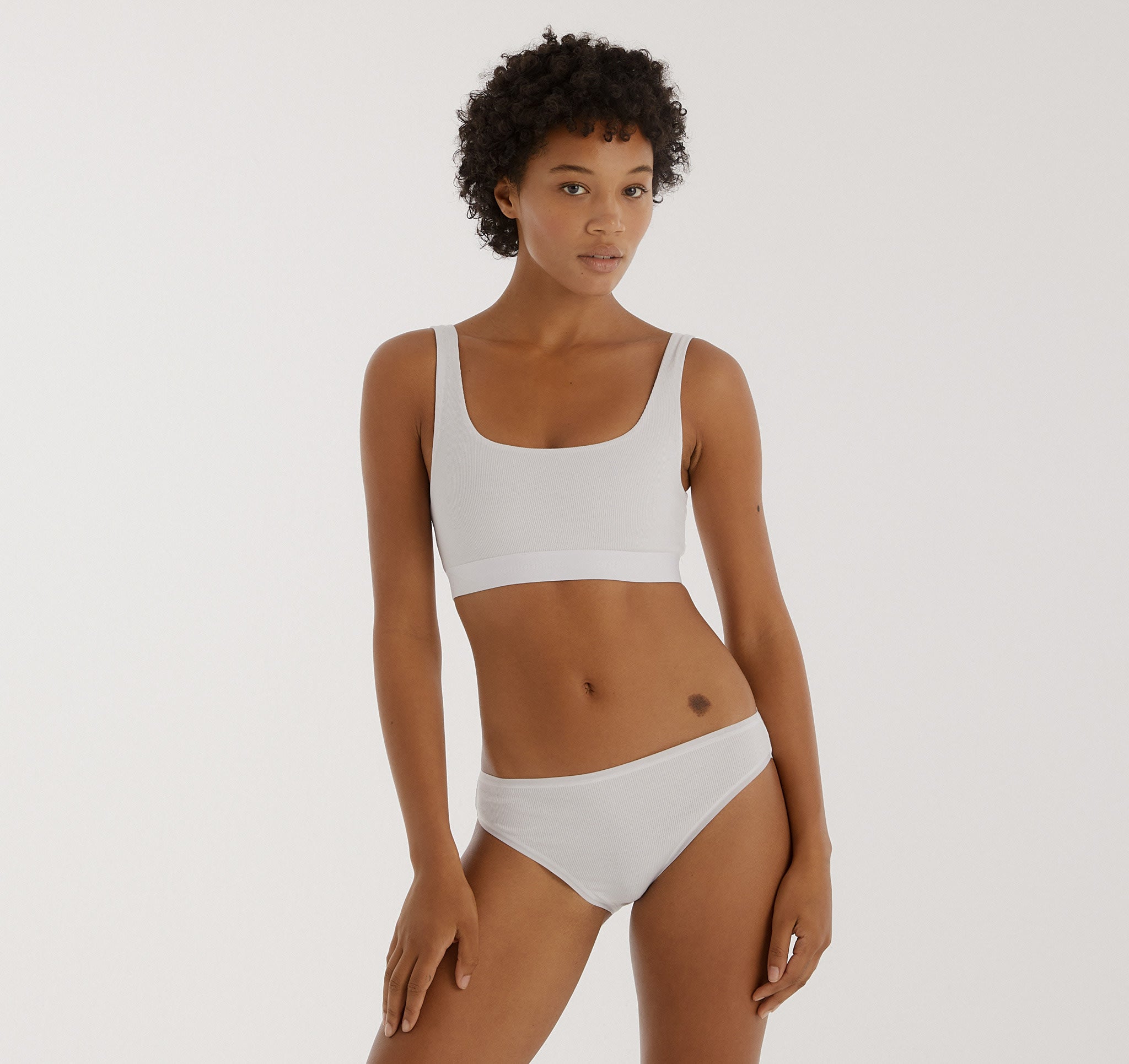 ORGANIC COTTON<br>Core Rib High-Leg Briefs